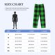 thumbnail image 4 of Balery Buffalo Plaid Green Black Pantalones de pijama para hombre, pijama ultraligero, pantalón de descanso-Small, 4 of 6