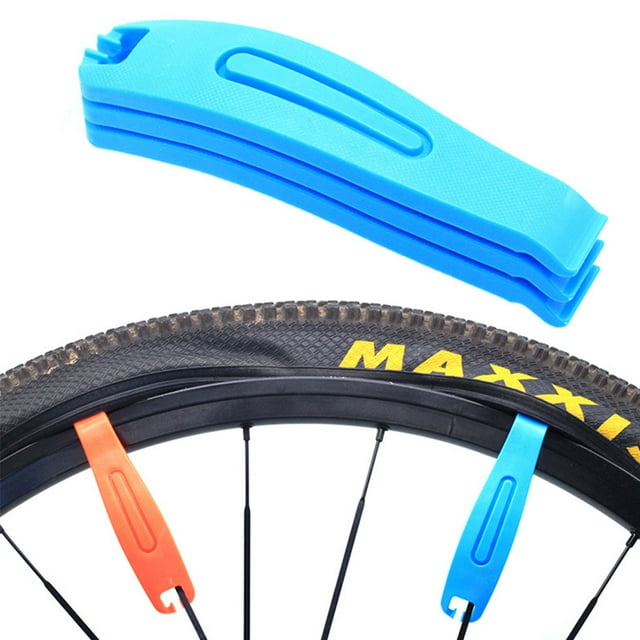 3 Pcs Leviers de Pneus de Vélo Professionnels Réparation de Pneus Démontants Accessoires de Retrait de Pneus Accessoires de Cyclisme Outils de Réparation Professionnels Bleu