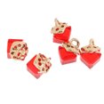 thumbnail image 1 of Paquete de 5pcs de Mini Colgante de Collar Cristal de Estéreo Cuadrado Colgantes de Llavero Ornamentos de Artesanía Manual rojo Sunnimix  Square Bead Pendant, 1 of 8