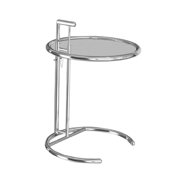 Mesa auxiliar BLESIY Mesa de aperitivos elevadora de metal grueso Claro