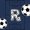 Navy R, variant on Feelyou Sport Soccer Letter R Twin Quilt Set for Boys, Blue Stripe Abstract Twin Coverlet Set, 2-Piece
