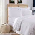 thumbnail image 3 of Great Bay Home Cotton Percale Crisp and Cool 4-Piece Sheet Set (Twin, White), 3 of 8