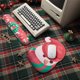 thumbnail image 3 of Soporte para reposamuñecas para teclado, PU antideslizante, cómodo relleno de algodón con memoria - Muñeco de nieve navideño, 3 of 5