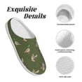 thumbnail image 5 of Lsque Birds Wild Ducks Pattern Womens Comfort Cotton on Scuff With Memory Foam and Anti-skid Sole Slipper-44/45, 5 of 7