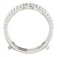 thumbnail image 2 of FB Jewels 14k White Gold 3/8 CTW Diamond Ring Guard to Fit 1/4 CT to 1 CT Center Stone, 2 of 3