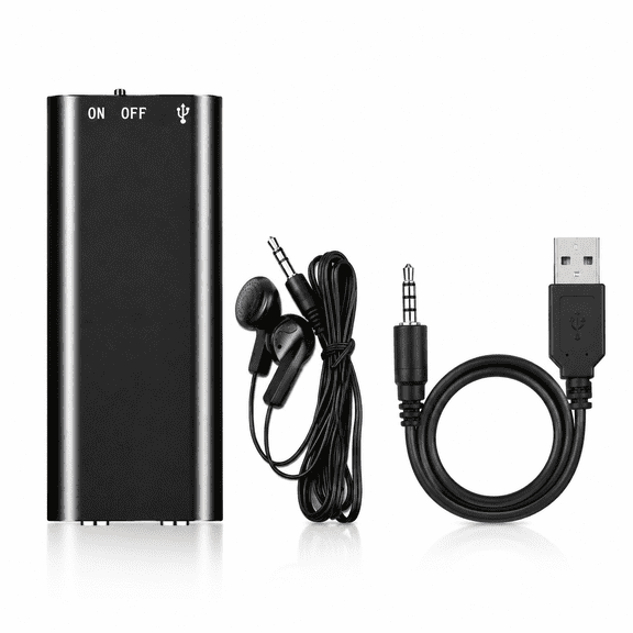 Digital Voice Recorder 16GB - Noise Reduction Audio Recorder with Playback