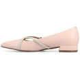 thumbnail image 3 of Journee Womens Camby Crisscross Strap Pointed Toe Dress Flat, Widths Available, 3 of 10