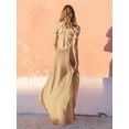 thumbnail image 3 of EDOLYNSA Halter Maxi Dresses for Women Summer Boho Sleeveless Beach Sum Dress A Line Flowy Vacation Outfits, 3 of 9