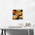 thumbnail image 2 of ARTCANVAS Yellow Orange Black White Modern Square Canvas Art Print - Size: 12" x 12" (1.50" Deep), 2 of 9