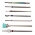 thumbnail image 4 of Ceramic Nail Drill Bit, Reliable Strength Polishing Shaping Cuticle Remover Bits Portable Rotatable 7pcs  For Nail Artist For Home, 4 of 8