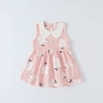 thumbnail image 6 of ibuvkizy Girls Fall Dresses,6 Months-6 Years Toddler Kids Baby Girls Fashion Cute Sleeveless Doll Collar Flower Print Vest Dress Princess Dress, 6 of 9