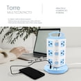 thumbnail image 3 of Multicontacto Torre Idea Nuova 12 Contactos 3 Entradas USB Universal, 3 of 5