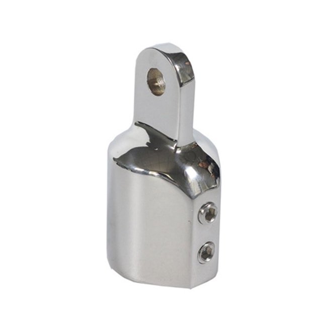 Bisagra de montaje para cubierta superior de Bimini para barco marino, herrajes de acero inoxidable, 25 mm, doble parte superior