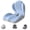 Blue-Gray, variant on Evercushion Seat Cushion, Memory Foam Coccyx Cushion with Lumbar Support, Cooling Ergonomic Chair Pad for Desk, Car, Wheelchair, Gaming & Long Sitting Comfort