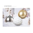 thumbnail image 4 of Christmas Ball Ornament 10CM Irregular Greenish-Pink Subdued Electroplated Plastic Christmas Tree Decorative Hanging Ornament, 4 of 5
