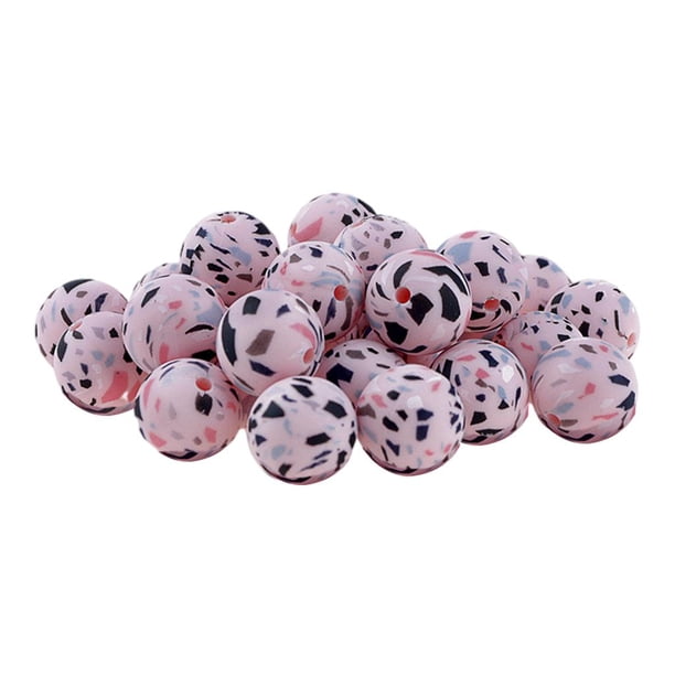 para mordedor de silicona DIY, suelta de grado alimenticio, joyería, chupete de enfermería masticable, manualidades, accesorios de Rosado