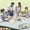 Green and White, variant on Extra Large Picnic Outdoor Blanket 80''x80'' Waterproof Foldable Blankets Picnic Mat for Beach Camping Grass Lawn Park