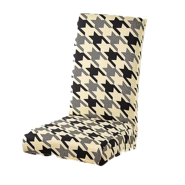 Funda para silla de comedor lavable extraíble, funda protectora para sofá, funda para silla con patrón impreso de tela de spandex