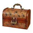 thumbnail image 1 of DOLITY Chinese Jewelry Storage Box Lockable Keepsake Decorative Home Decor Wooden B, 1 of 7