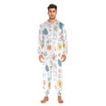 thumbnail image 3 of FORMRS Onesies Pajama for Adults Unisex Hoodie Winter Jumpsuit One Piece Sleepwear, Sizes S-2XL, Cartoon Doodles, 3 of 7