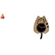 thumbnail image 1 of Escultura de escritorio, reloj de pared, figura decorativa de gato, reloj colgante de madera, resina acrílica, estatua creativa adecuada para sala de, 1 of 8