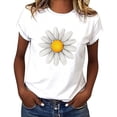 thumbnail image 4 of Pntutb Womens Summer Short Sleevesｖ-Neck Zipper Leopard Hollow Out T-Shirt Blouse Tops, 4 of 6