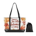 thumbnail image 7 of FORMRS Laptop Tote Bag for Women with 15.6" Computer Compartments Handbag, Leaves Pattern, 7 of 7