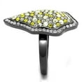 thumbnail image 4 of IP Light Black (IP Gun) Stainless Steel Ring with Top Grade Crystal in Multi Color for Women Multi Color Stone Color Style TK2805 Size 10, 4 of 4