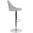 thumbnail image 5 of Light Gray Fabric Adjustable Height Barstool, 5 of 6