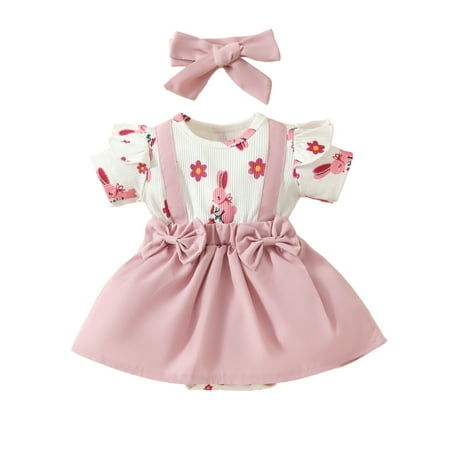 

LYSICSKINEM Toddler Girls Clothes 2t - 3t Overalls Girls Baby Toddler Boys Girls Long Sleeve Easter Cartoon Pumpkin Prints Rompers Jumpsuits