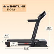 ProForm Carbon TL Foldable Treadmill with a 5 LCD Display & Device Shelf, 0-10 MPH, 10% Incline, ProShox™ Cushioning, SmartAdjust™, Powered by iFIT