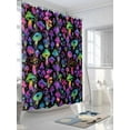 thumbnail image 3 of Abstract Art Shower Curtain Set ，Waterproof Fabric Shower Curtains Purple Green Gradient Decoration Shower Curtains for Bathroom,Bathroom Decor 54x"78", 3 of 6