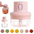 thumbnail image 1 of Cqxid Coupe-Légumes à Moins de 10 $ Hachoir Alimentaire Sans Fil Hachoir Alimentaire Sans Fil Mini Hachoir Alimentaire Sans Fil 100 ml Hachoir à Ail USB Sans Fil Presse-Ail Sans Fil Hachoir Alimentaire Sans Fil Mini, 1 of 9