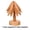 B, variant on 4PCS Wooden Trivets for Hot Dishes Folding Tree Shape Black Walnut Table Mat Holders Heat Insulated Pad Set Coasters for Pots