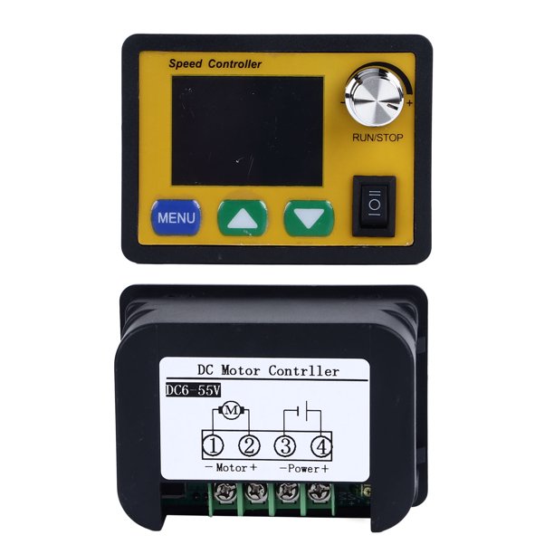 Gobernador De Motor, 6-55 V CC Versátil Amplia Compatibilidad Controlador De Velocidad Del Motor CC CW CCW Operación Simple Automática Pantalla LCD Para Equipos