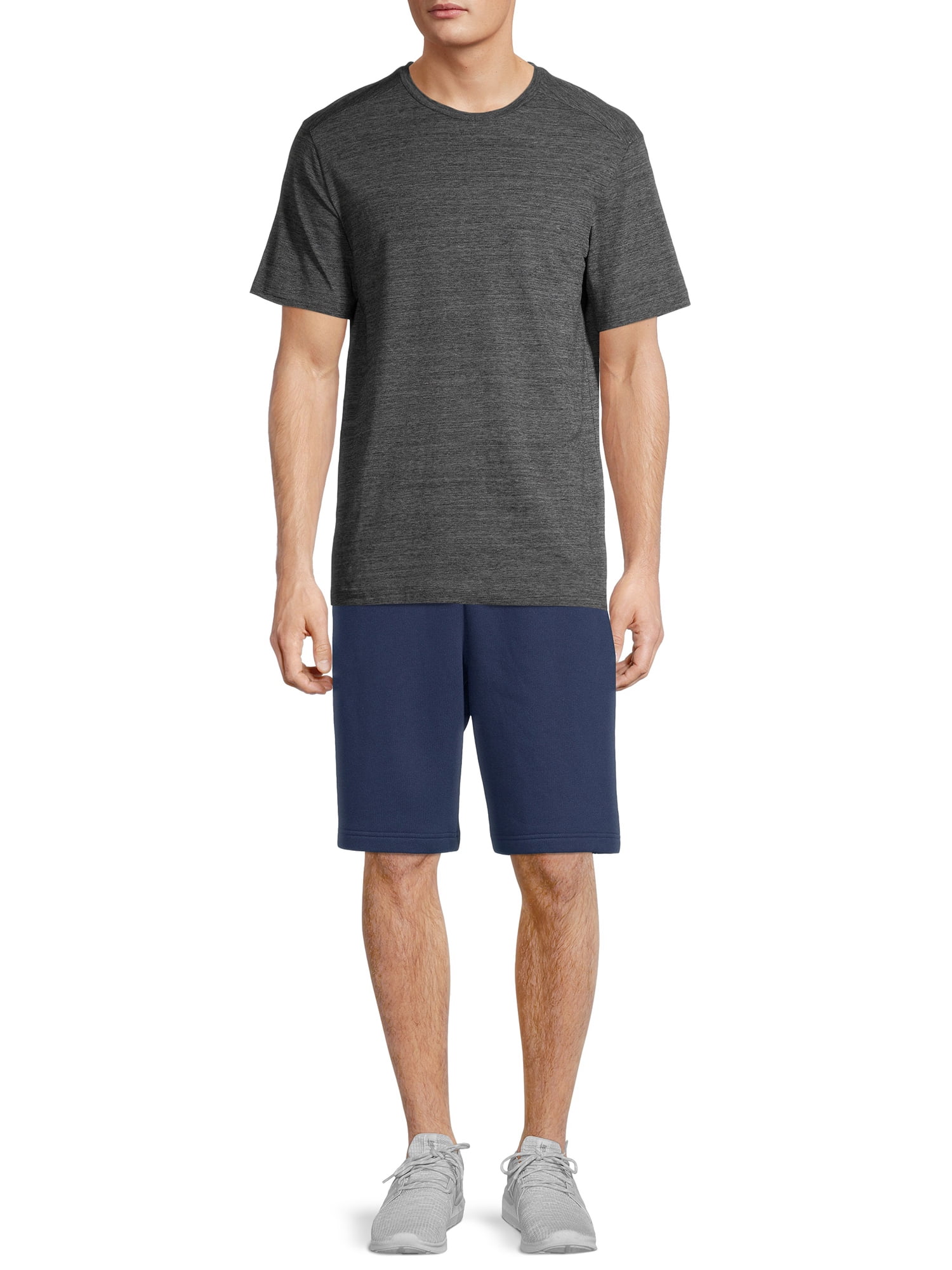 Athletic Works Men's and Big Men's Active Fleece Short, up to Size 5XL
