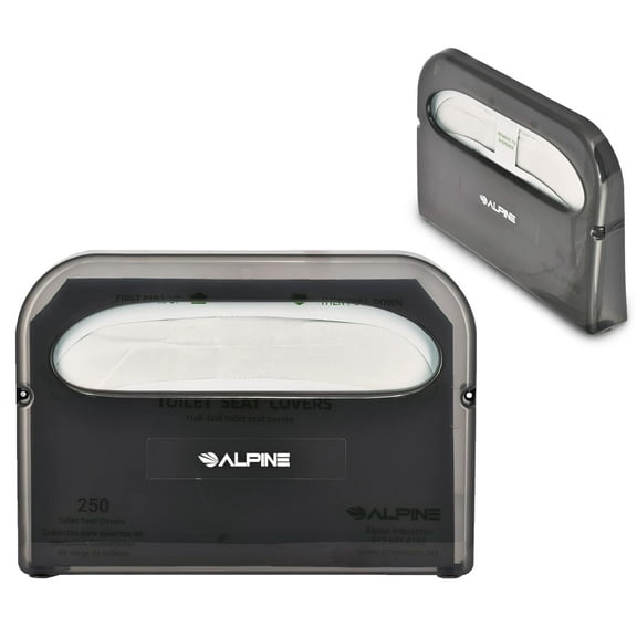 Alpine Toilet Seat Cover Dispenser - Wall Mount Disposable Toilet Seat Cover Holder, Half Fold.