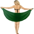 thumbnail image 4 of HAPPY BAY Women's Summer Beachwear Sarong Coverups for Women Beach Wraps Skirt Swimwear Bikini Swim Cover ups One Size Shamrock Forest, 4 of 5