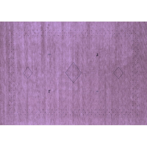Ahgly Company Machine Washable Indoor Rectangle Abstract Blue Contemporary Area Rugs, 2' x 5'