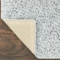 thumbnail image 4 of Mainstays Transitional Solid Silver Indoor Youth Shag Area Rug, 3' x 4'8", 4 of 8