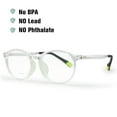 thumbnail image 2 of Teens Optical Glasses Plastic Oval Big Frame Spring Hinge Size 50 Flexible Bendable Kids 9-15Y, 2 of 5