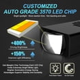 thumbnail image 4 of MAXGTRS High Power Car Grilles Daytime Running Light Amber/White LED Auto Front Center Grille Light With fan For Off Road Trunk SUV, 4 of 10