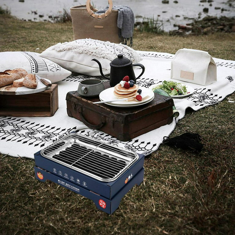 indoor outdoor tabletop portable charcoal mini