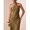 Coffee Brown, variant on Womens Elegant Coffee Brown Halter Neck Maxi Dress With Twist Detail