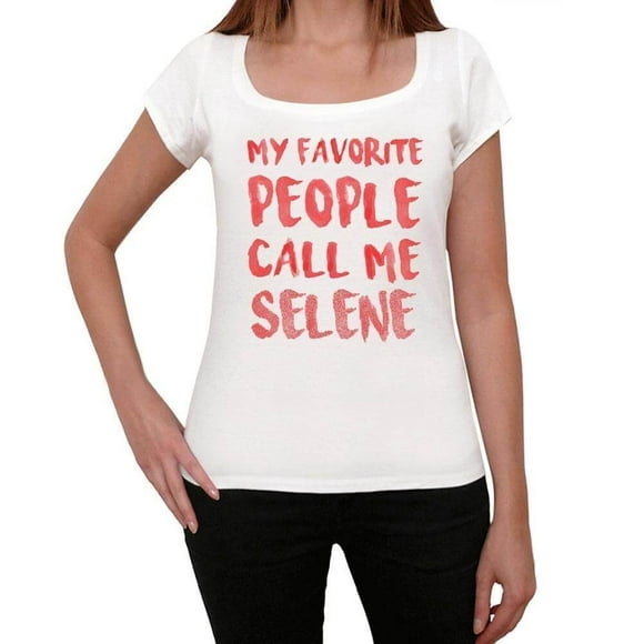 T-Shirt Graphique pour Femmes Mes Personnes Préférées m'Appellent Selene Éco-Responsable Édition Limitée Tee-Shirt Manches Courtes Vintage Cadeau d'Anniversaire Original
