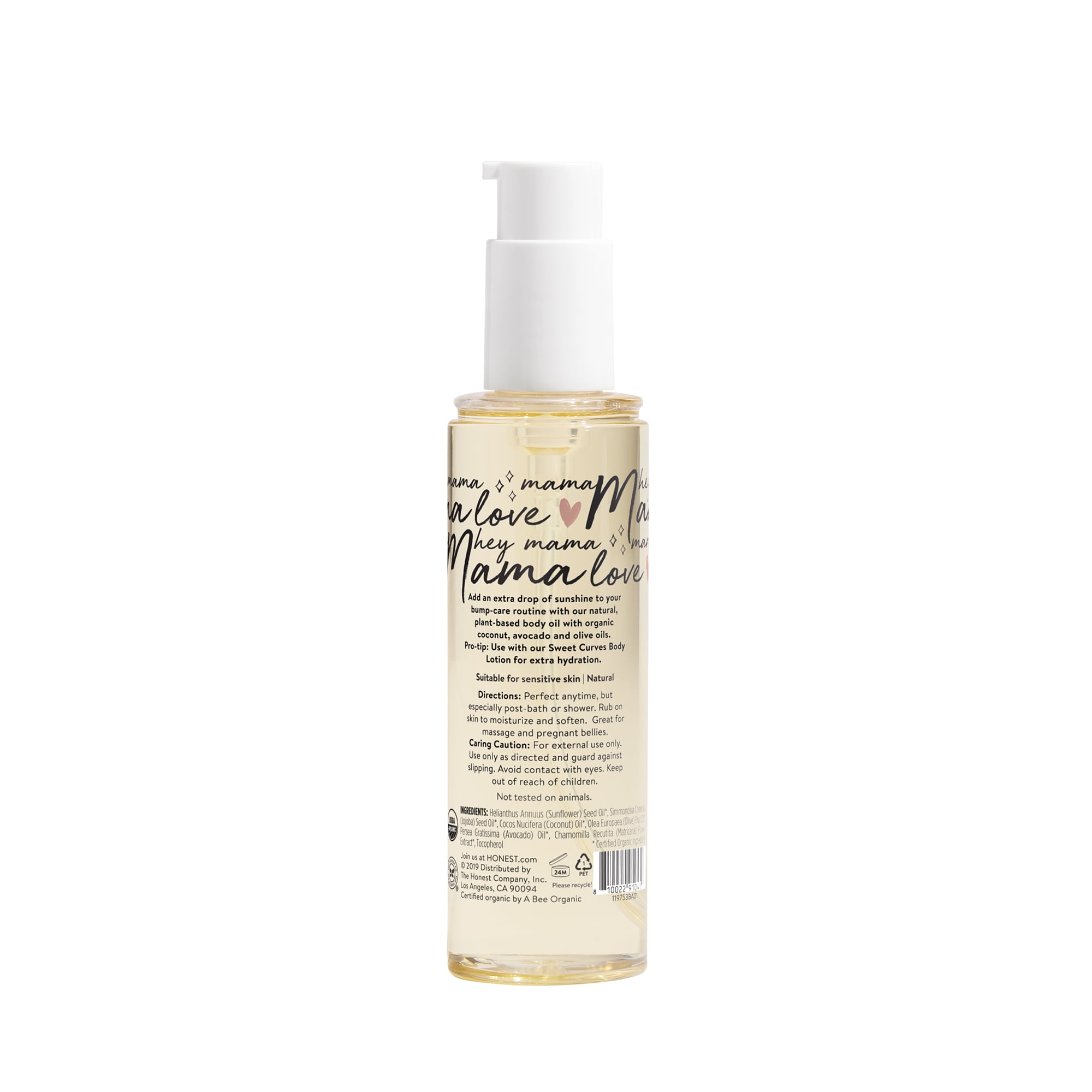Amazon.com : HONEST Body Oil Moisturizer - 4 oz, (158780