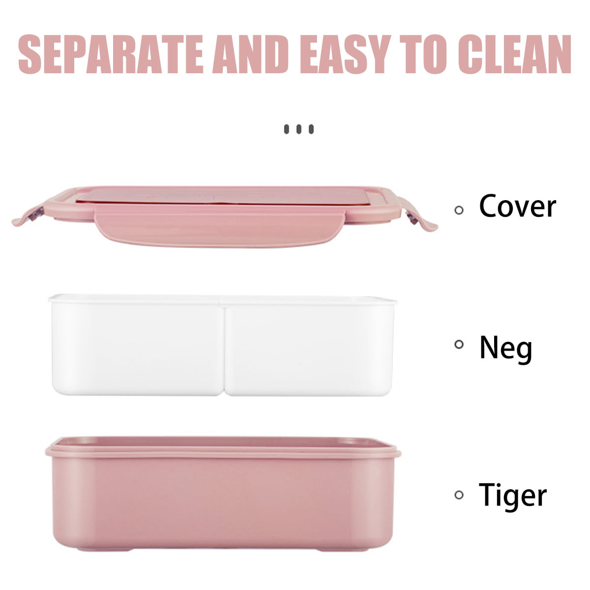 Our Place Layered Lunch Box with Clips + Utensils (2-Pack)