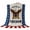 Off-White, variant on Anniversary USA Flag Blanket Soft Cozy Warm Throw Blanket for Couch, Plush Fuzzy Flannel Blankets for Sofa, Eagle Blue Red Vintage Bed Blankets Lightweight Gifts for Women, 32"x48"