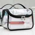 thumbnail image 1 of Neceser cosmético HUOGUO, portátil de viaje, de PVC transparente, negro, 1 of 1