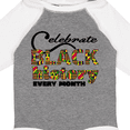 thumbnail image 4 of Inktastic Celebrate Black History Every Month Boys or Girls Long Sleeve Baby Bodysuit, 4 of 5